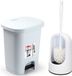 Forte Plastics - WC-/toiletborstel houder 40 cm - Wit