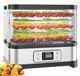 Déshydrateur de fruits 8 étages 400 W 35-70 °C minuteur argent