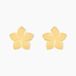 Boucles d'oreilles puces Maora acier jaune