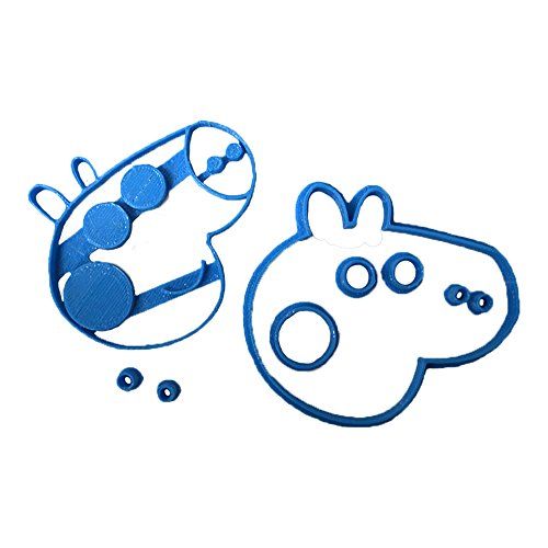 Cuticuter Peppa Pig fondant snijder, blauw, 8 x 7 x 1,5 cm