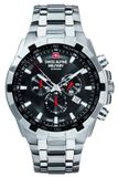 Swiss Alpine Military Star Fighter Chrono SAM7043.9137 Zilverkleurig Staal Analoog Horloge