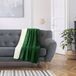 AmeliaHome Virkkuu Knuffeldeken 150x200 cm Katoen Flessengroen Ecru