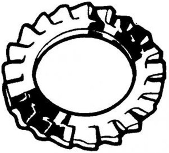 Hoenderdaal Fasteners Hoenderdaal Tandveerring Din6798A M3 Rvs A2 - 200 Stuks