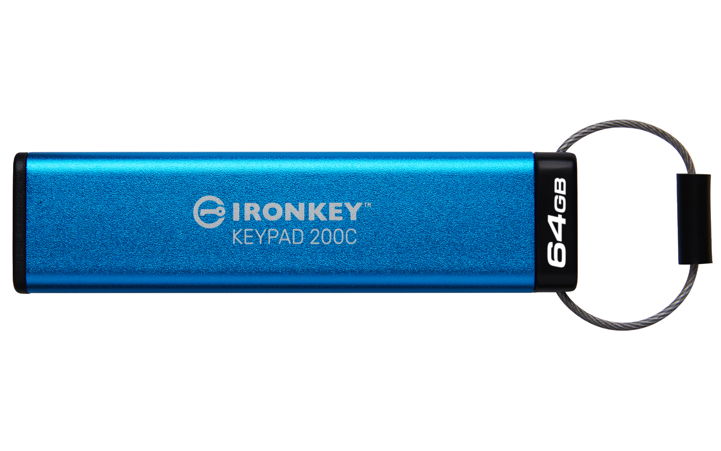 Kingston Technology 64GB USB-C IronKey Keypad 200C, FIPS 140-3 Lvl 3 (aangevraagd) AES-256