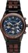Holzkern chronographe, mouvement à quartz, design "Space Dust", noyer/marbre