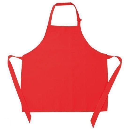 Benza Schort Keukenschort voor Kinderen - Rood - 50 x 60 cm