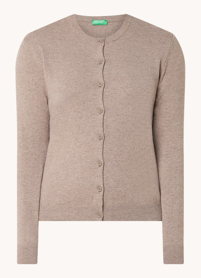 Benetton Fijngebreid vest - Kasjmier wolblend - Stretch