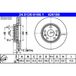 ATE Lot De 2 Disques De Frein 24.0126-0186.1 Renault 40 20 682 34r 77 01 209 989