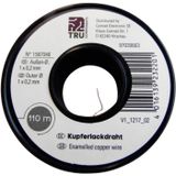 TRU COMPONENTS Koperdraad gelakt Buitendiameter (incl. isolatielak): 0.40 mm 35 m