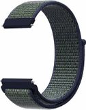 By Qubix Qubix - Sport Loop Nylon Bandje voor Garmin Vivomove 3 / HR / Luxe / Sport / Style / Trend - Blauw/Groen - 20mm