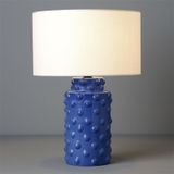 Theluz 1055/1AZ Plafondverlichting E27 LED Blauw Keramisch 20W