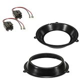 Sound-way Luidsprekerinstallatiekit, frames en steunen, compatibel met Fiat Panda voorluidsprekers 16,5 cm