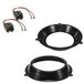 Sound-way Luidsprekerinstallatiekit, frames en steunen, compatibel met Fiat Panda voorluidsprekers 16,5 cm