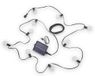 REALITY MOOD - Lichtsnoer - Zwart mat - incl. 10x E12 0,5 W - Afstandsbediening - Schemersensor - USB-aansluiting - Helderheid instelbaar - Geheugenfunctie - Oplaadbaar - Zonne-energie - Timer - Hybrid Solar - Buitenverlichting - IP44