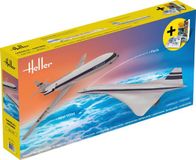Heller Modelbouwpakket Militaire voertuigen - 50333 Caravelle and Concorde Planes Plastic - 1:100 - Modelbouw