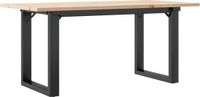 vidaXL Salontafel O-frame 90x40x45 cm massief grenenhout en staal
