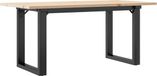vidaXL Salontafel O-frame 90x40x45 cm massief grenenhout en staal