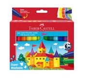 Faber-Castell Jumbo Viltstiften - 24 Stuks - Super Wasbaar