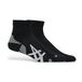 Asics AEG 2 Pack Chaussettes de course rembourrées Quarter Noir Blanc, Taille XL