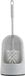 Betra brosse WC/brosse toilette avec support - gris - plastique - 14 x 40 cm