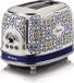 Ariete Capri 0155/1C Grille-pain - 2 tranches - 6 positions - 810 Watt - Bleu/Blanc
