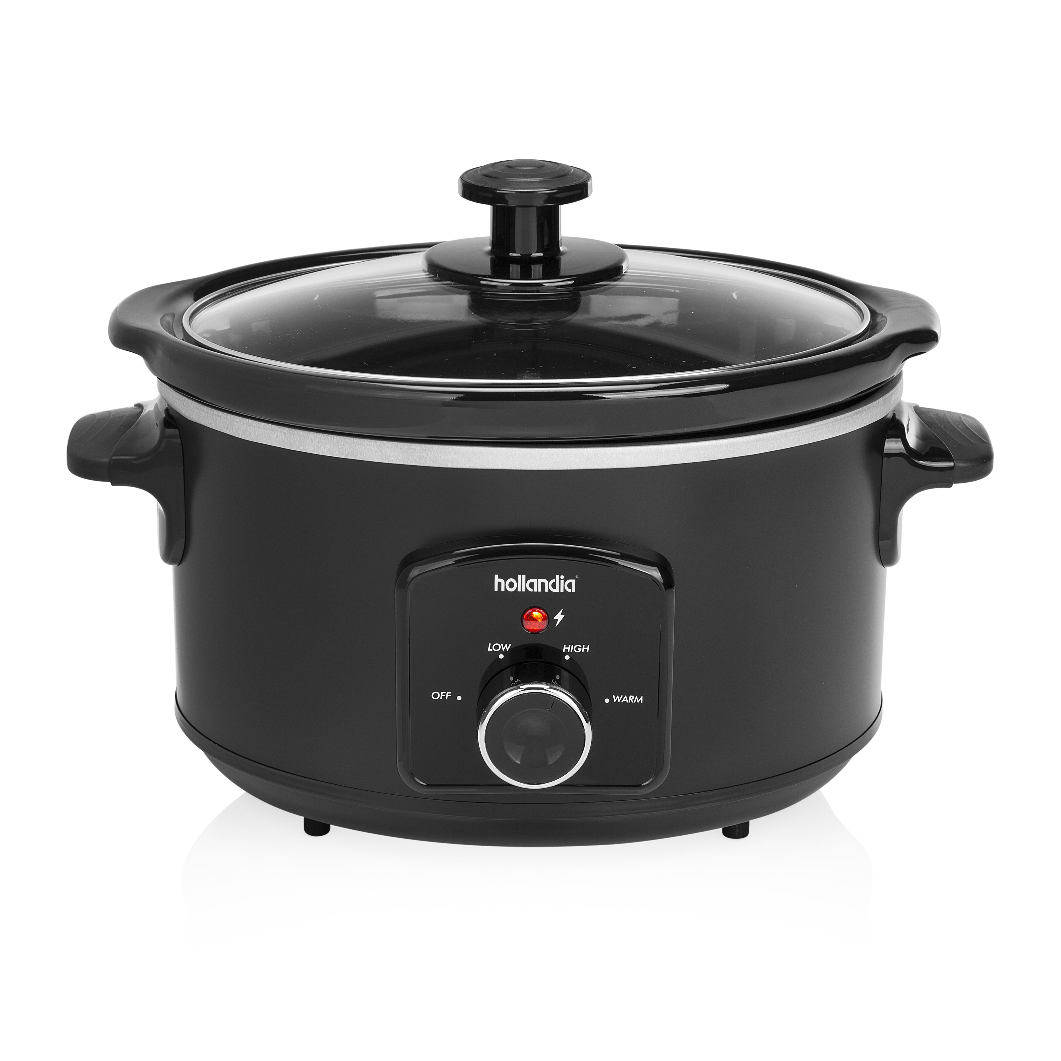 Tristar VS-3915 Slowcooker - 3.5L - Black - Rotary Control - 4 Person - Stainless Steel