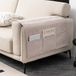 Housse d'accoudoir pour chaise - Tissu chenille lavable - Kaki