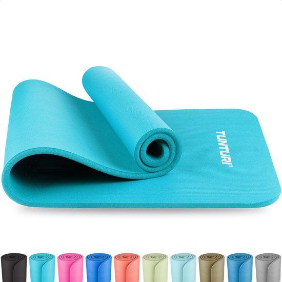 Tunturi NBR Yogamat - 1.5cm - Turquoise - Anti-Slip