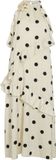 VILA VICLAIRE S/L ROSE MIDI DRESS RO Dames Jurk Polyester 100% 36 Ecru