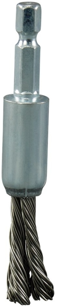 Penseelborstel Zeskant 1/4"x12mm RVS - D-76738