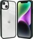 Coverzs telefoonhoesje geschikt voor Apple iPhone 14 Plus hoesje - doorzichtig acryl telefoonhoesje met gekleurde silicone rand - optimale bescherming - groen