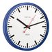 Hermle Stationsklok 30471-Q70870 radio, blauw, Ø 30 cm x 5 cm