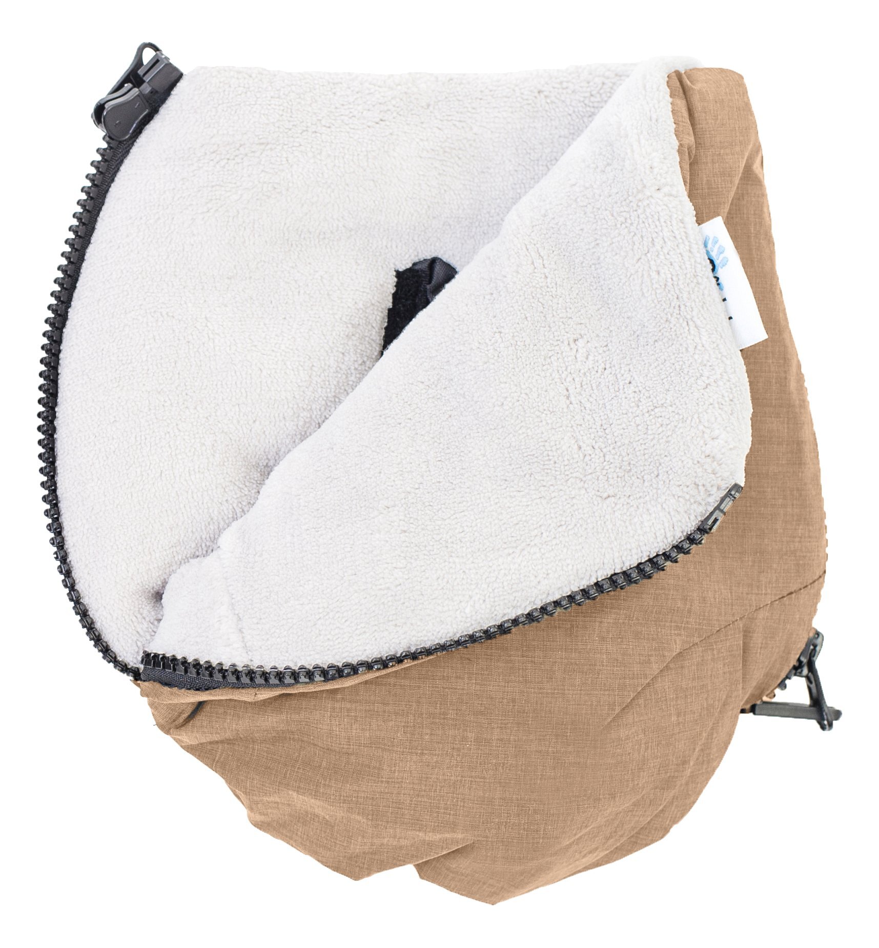 Alta bebe Altabebe handwarmer Alpin voor kinderwagens bruine white wasbeurt