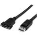 StarTech.com Câble DisplayPort 1m à montage panneau - 4K x 2K - Câble d'extension DisplayPort 1.2 mâle vers femelle - Câble adaptateur DP avec connecteur DP pour montage panneau - Câble d'extension DP (DPPNLFM3PW)