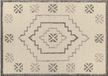 LOBERON Vloerkleed Xerven grijs/wit Wol/Katoen 240x170 cm