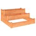 Jardinière surélevée 120x120x56 cm bois d'épicéa massif brun
