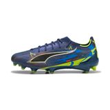 PUMA Ultra 6 Ultimate Fg Dare To Launch Edition - Persian Blue/zilver/zwart/neon Limited Edition - Natuurgras (Fg), maat 42½