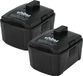 vhbw 2x batterie compatible avec Ryobi CK212DA, CAH120LK, CD100, BID-1201, HJP001K, CS-1201, HJP001, CKF-120LM, CR-1201 outil (3000 mAh, Li-Ion, 12 V)