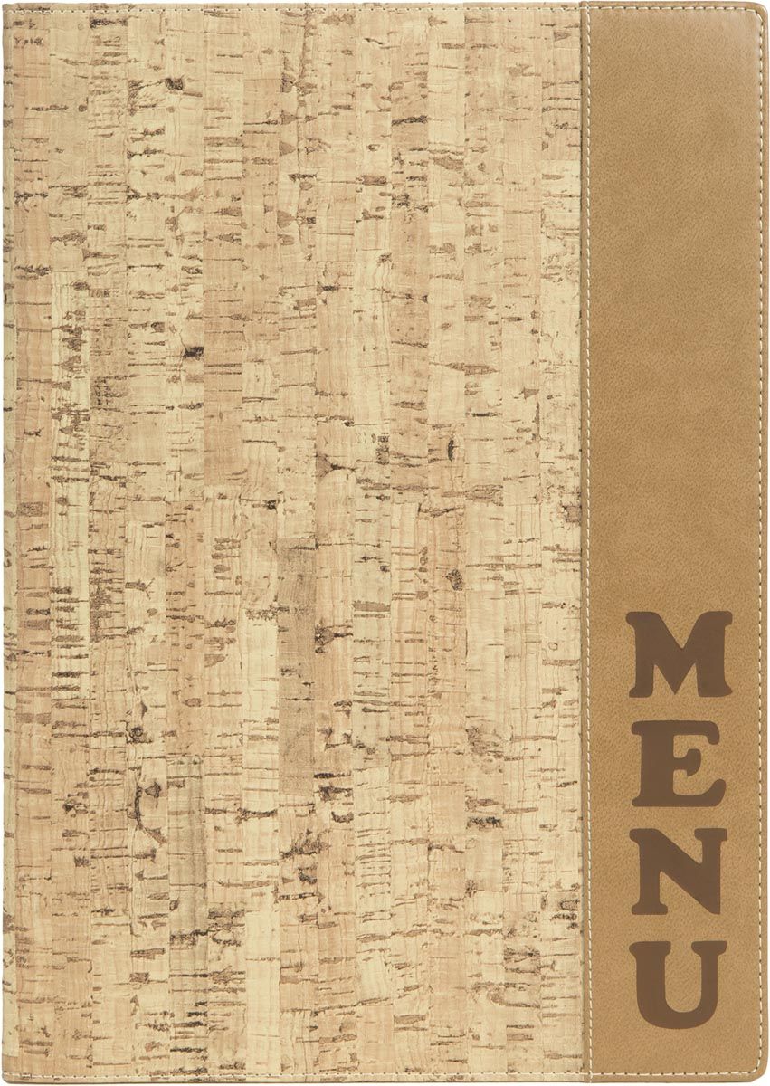 Securit Menukaart trendy A4 1 x 2 tassen bruin