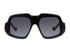 Loewe LW40194I Lunettes de soleil géométriques Havane gris pour femme