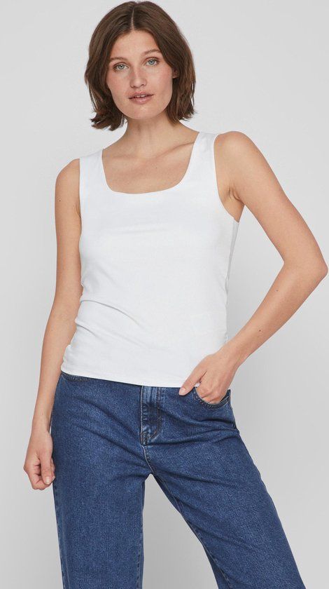 Vila Vikenza O-neck Tank Top - Optical Snow - Women's XL