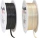 Merkloos / Sans marque Cadeaulint/sierlint pakket - zwart/creme wit - 3 mm x 50 meter - Hobby/decoratie/knutselen