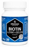 Biotine 10 mg (haute dose) + Zinc + Sélénium comprimés, 180 pièces