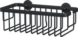 tesa® Moon Noir Niches de douche - Montage SANS perçage - Auto-adhésif - Métal Noir Mat - Capacité de charge 10 kg - Étanche - Design industriel