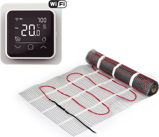 Ben Comforta Vloerverwarming met WIFI Klokthermostaat 4 m² Wit