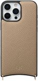 AVY Leren Hoesje | Geschikt voor Apple iPhone 16 Pro Max | Compatibel met MagSafe | Leather Case | Back Cover | Beige