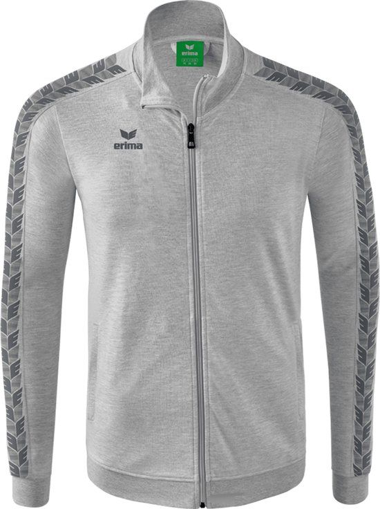 Erima Essential Team Tracktop Jack Heren - Licht Grey Melange / Slate Grey - 3XL