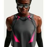 Nike AeroSwift Hardloopshirt Dames - grijs, roze, Maat L