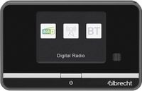 Albrecht DR 521 Radio DAB+, VHF (FM) AUX, Bluetooth, DAB+, FM Incl. afstandsbediening, Wekfunctie Noir