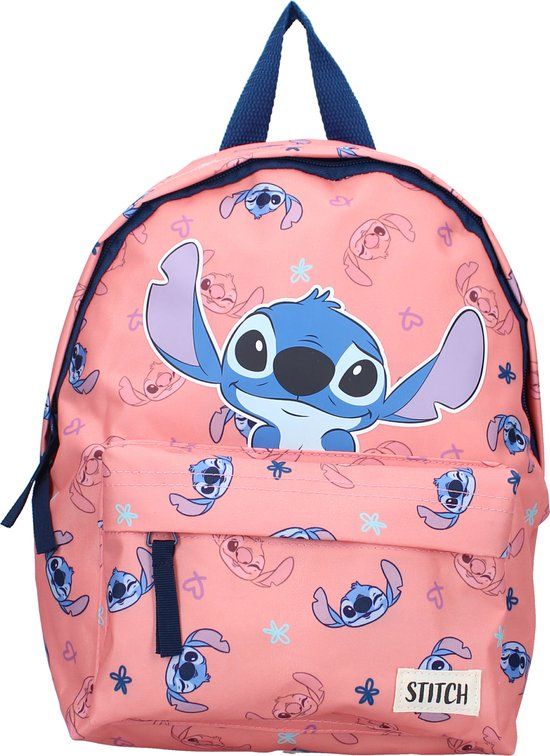 Stitch Rugzak Meisjes Peach - Hoogte 31cm - 2 t/m 4 Jaar